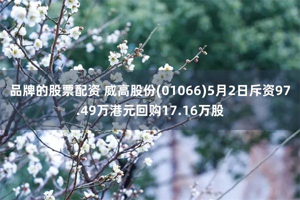 品牌的股票配资 威高股份(01066)5月2日斥资97.49万港元回购17.16万股