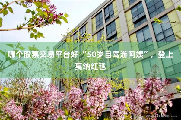 哪个股票交易平台好 “50岁自驾游阿姨”，登上戛纳红毯