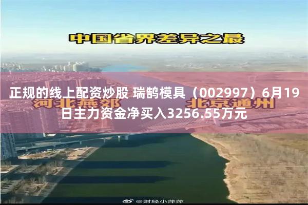 正规的线上配资炒股 瑞鹄模具（002997）6月19日主力资金净买入3256.55万元