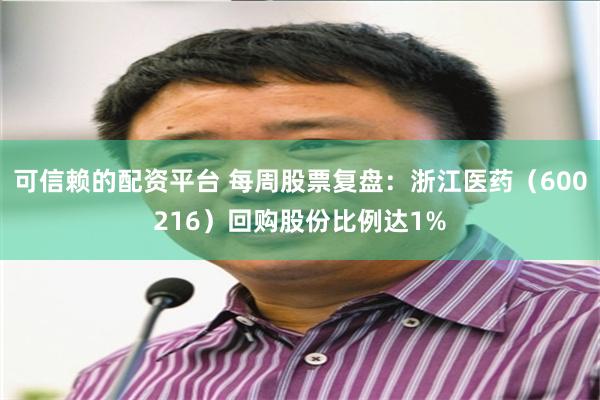 可信赖的配资平台 每周股票复盘：浙江医药（600216）回购股份比例达1%