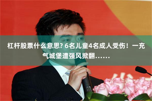 杠杆股票什么意思? 6名儿童4名成人受伤！一充气城堡遭强风掀翻……