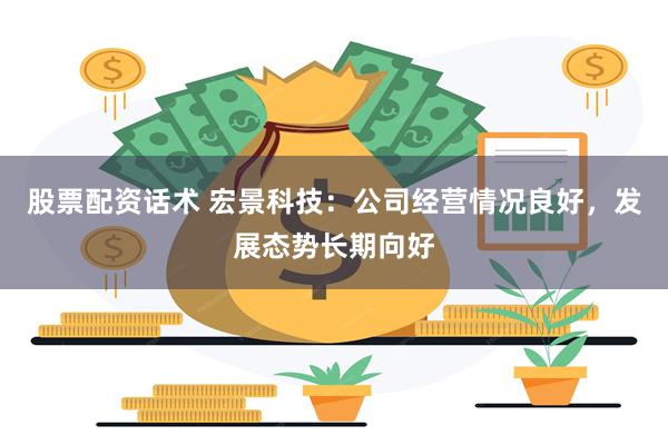 股票配资话术 宏景科技：公司经营情况良好，发展态势长期向好