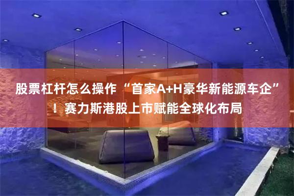 股票杠杆怎么操作 “首家A+H豪华新能源车企”！赛力斯港股上市赋能全球化布局