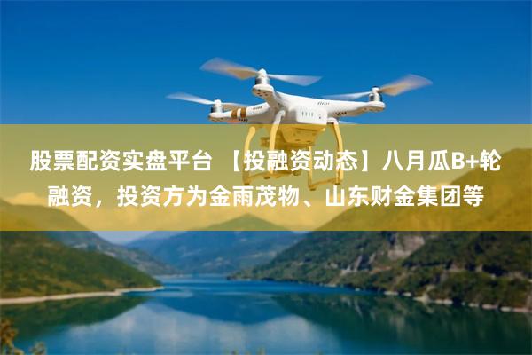股票配资实盘平台 【投融资动态】八月瓜B+轮融资，投资方为金雨茂物、山东财金集团等