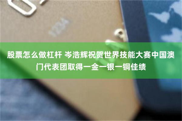 股票怎么做杠杆 岑浩辉祝贺世界技能大赛中国澳门代表团取得一金一银一铜佳绩