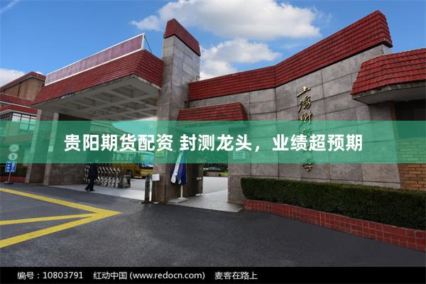 贵阳期货配资 封测龙头,业绩超预期